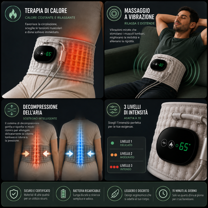 SchienaPro™– Fascia Lombare 3 in 1