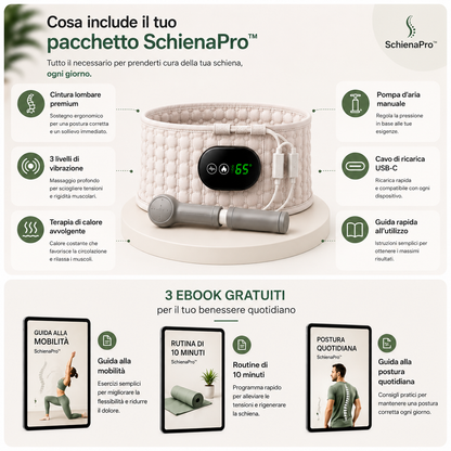 SchienaPro™– Fascia Lombare 3 in 1